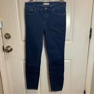 Madewell Indigo Skinny Skinny Jeans 29 Blue Madewell wash Retail Price $115.00
